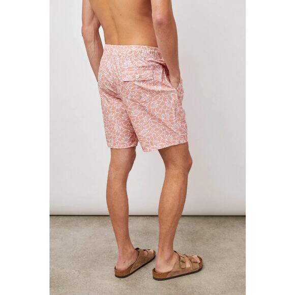 Rails Kian Swim Shorts Men’s Large Pink White Preppy Coastal Summer Vacation - Picture 3 of 8